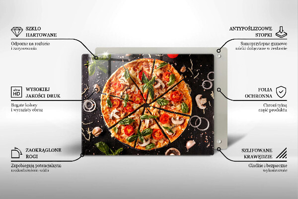 Tűzhelyvédő Pizza gombával