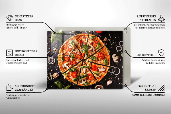 Tűzhelyvédő Pizza gombával