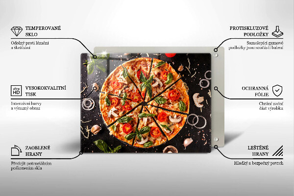 Tűzhelyvédő Pizza gombával