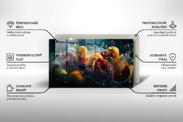 Tűzhelyvédő Gyümölcsök vízben