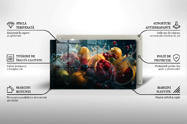 Tűzhelyvédő Gyümölcsök vízben