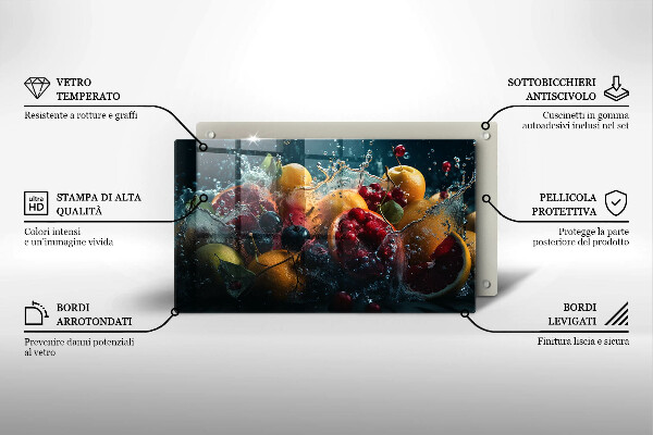 Tűzhelyvédő Gyümölcsök vízben