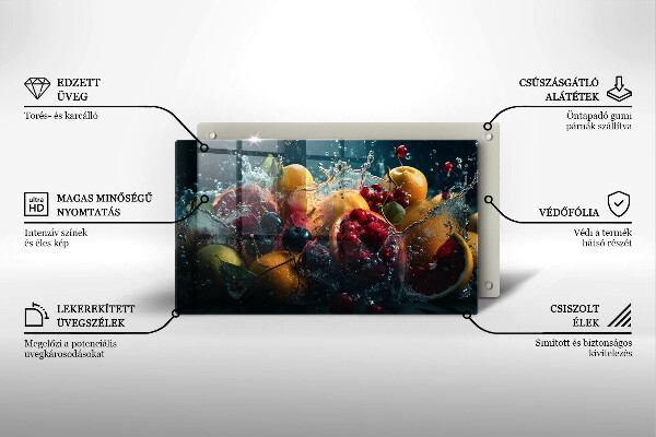 Tűzhelyvédő Gyümölcsök vízben