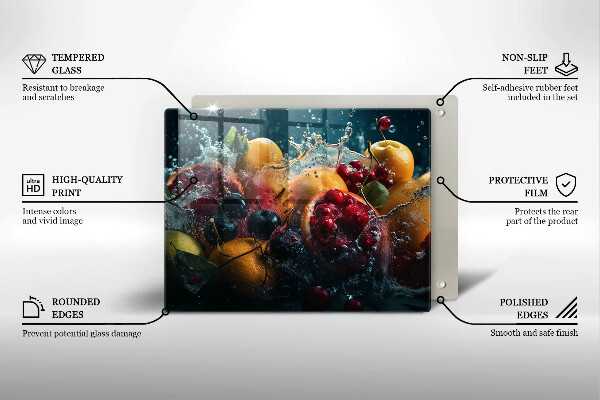 Tűzhelyvédő Gyümölcsök vízben