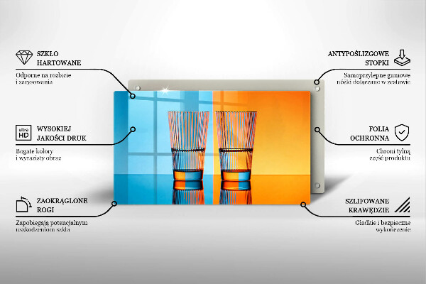 Tűzhelyvédő Két pohár vizet