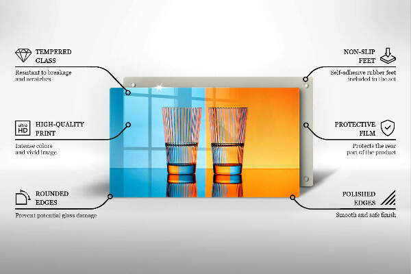 Tűzhelyvédő Két pohár vizet