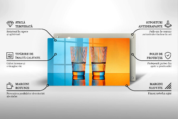 Tűzhelyvédő Két pohár vizet