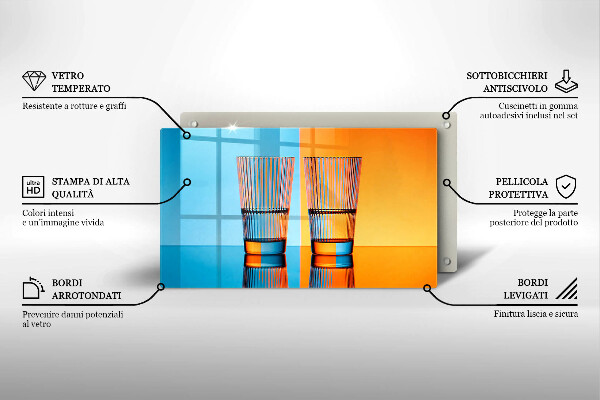 Tűzhelyvédő Két pohár vizet