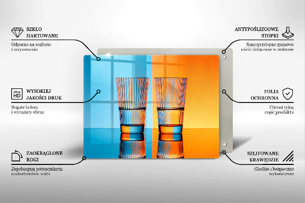 Tűzhelyvédő Két pohár vizet