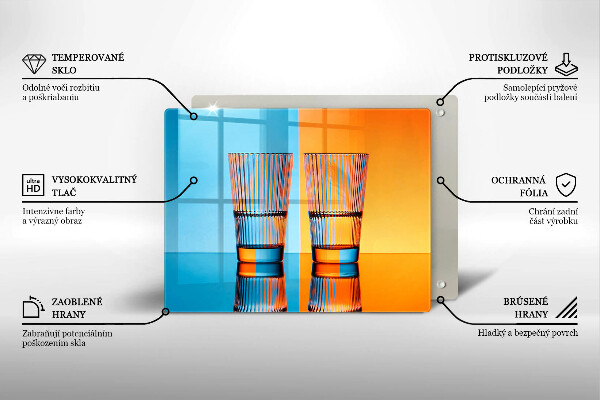 Tűzhelyvédő Két pohár vizet