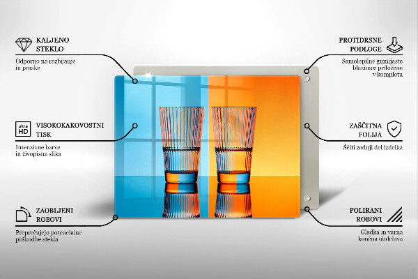 Tűzhelyvédő Két pohár vizet