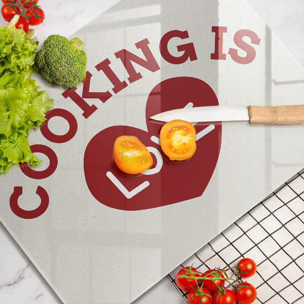 Tűzhelyvédő Cooking is love