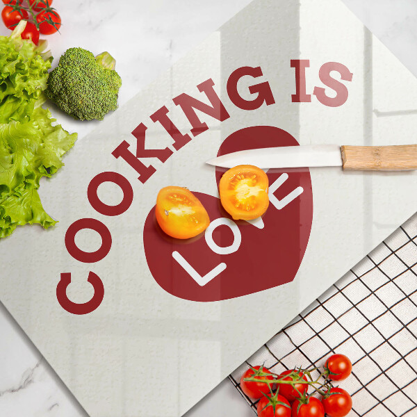 Tűzhelyvédő Cooking is love