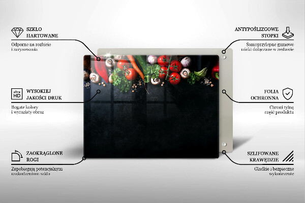 Tűzhelyvédő Színes zöldségek