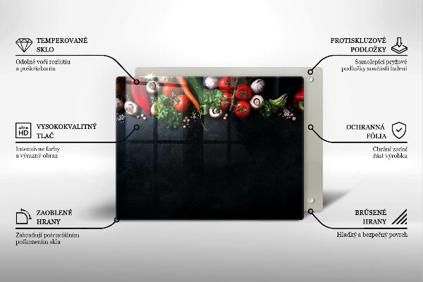 Tűzhelyvédő Színes zöldségek