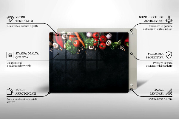 Tűzhelyvédő Színes zöldségek