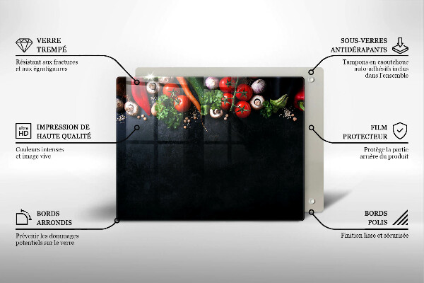 Tűzhelyvédő Színes zöldségek