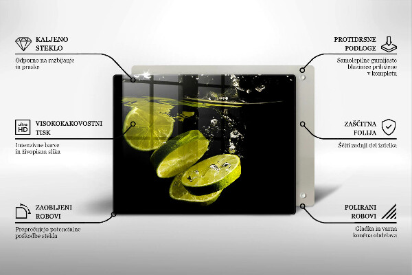 Tűzhelyvédő Lime vízben