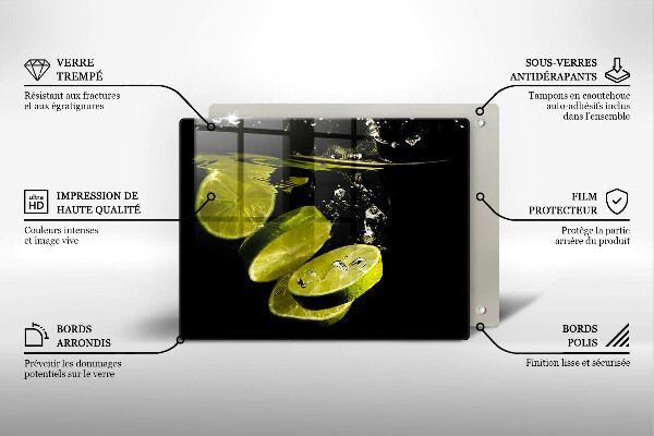 Tűzhelyvédő Lime vízben