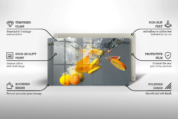 Tűzhelyvédő Citrom vízben