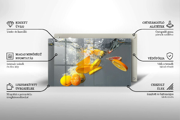 Tűzhelyvédő Citrom vízben