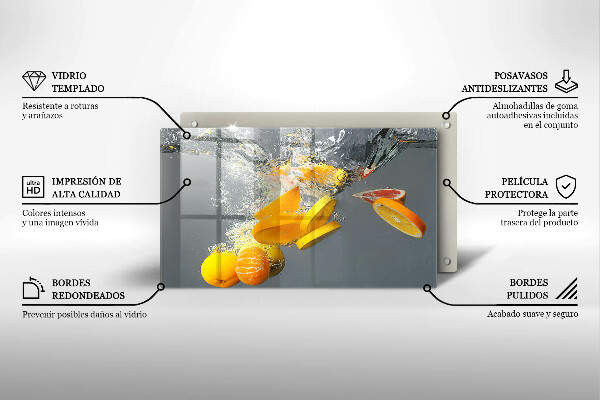 Tűzhelyvédő Citrom vízben