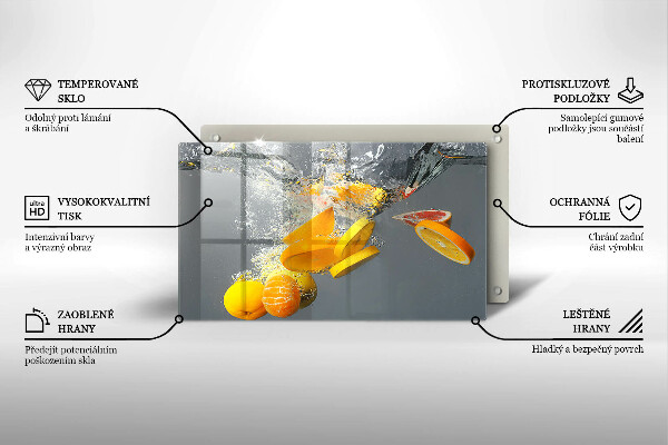 Tűzhelyvédő Citrom vízben