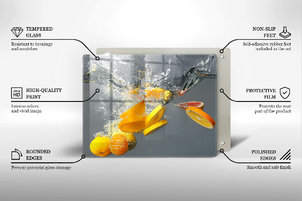 Tűzhelyvédő Citrom vízben