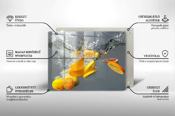 Tűzhelyvédő Citrom vízben