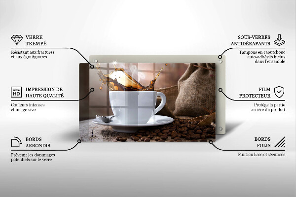 Tűzhelyvédő Csésze és kávébab