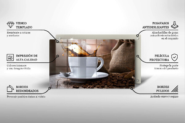 Tűzhelyvédő Csésze és kávébab