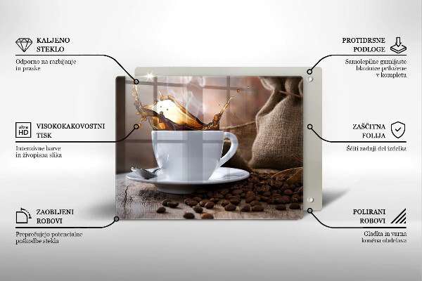 Tűzhelyvédő Csésze és kávébab