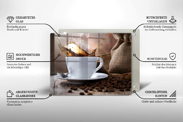 Tűzhelyvédő Csésze és kávébab