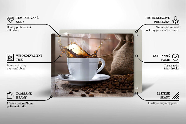 Tűzhelyvédő Csésze és kávébab