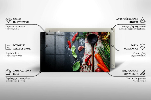 Tűzhelyvédő Konyhai étel