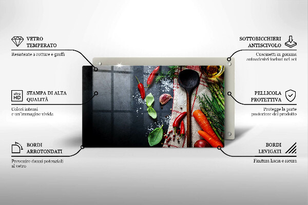 Tűzhelyvédő Konyhai étel