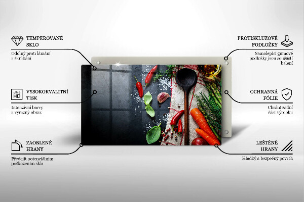 Tűzhelyvédő Konyhai étel