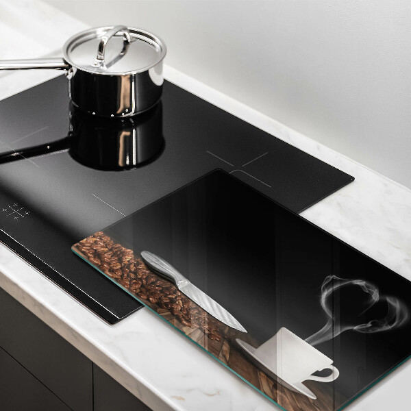 Tűzhelyvédő Kávéscsésze szív