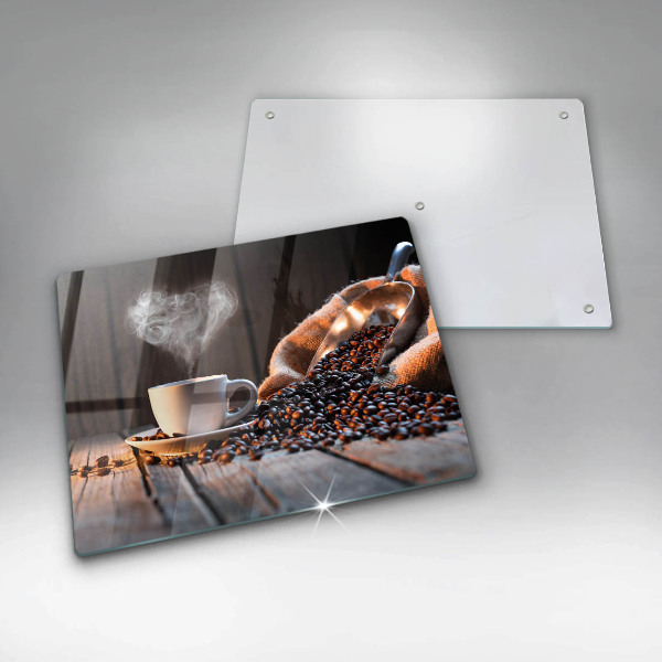 Tűzhelyvédő Kávéscsésze és szív