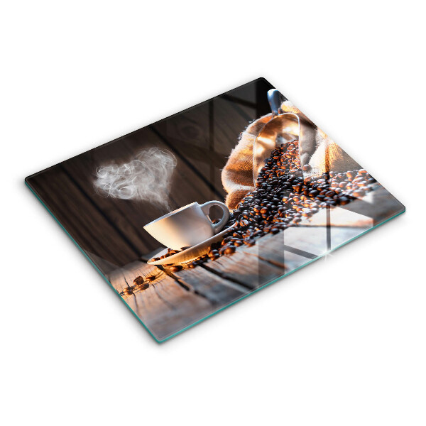 Tűzhelyvédő Kávéscsésze és szív