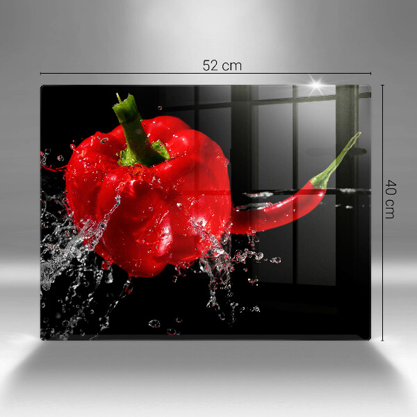 Tűzhelyvédő Piros paprika vízben