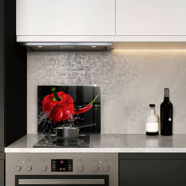 Tűzhelyvédő Piros paprika vízben