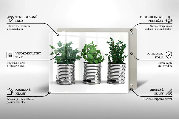 Tűzhelyvédő Cserép fűszernövények