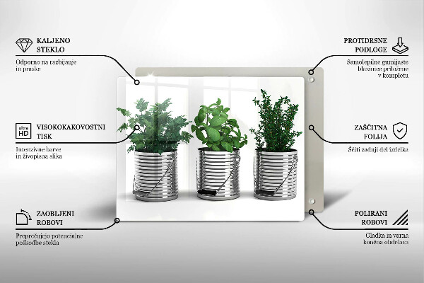 Tűzhelyvédő Cserép fűszernövények