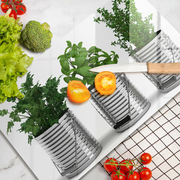 Tűzhelyvédő Cserép fűszernövények