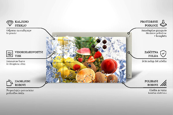 Tűzhelyvédő Lédús gyümölcs és víz