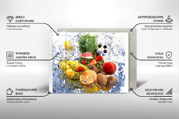 Tűzhelyvédő Lédús gyümölcs és víz