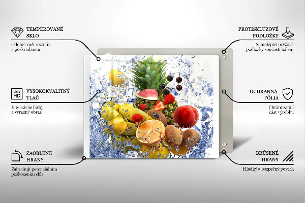 Tűzhelyvédő Lédús gyümölcs és víz