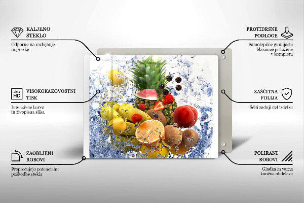 Tűzhelyvédő Lédús gyümölcs és víz