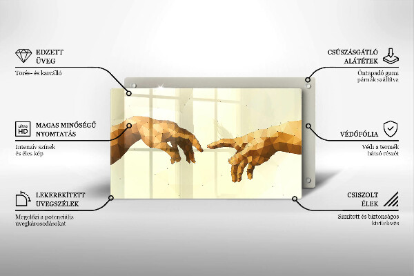 Tűzhelyvédő Ádám kezeinek teremtése